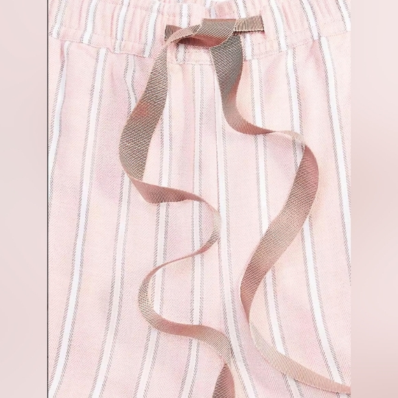 Women's Pink Flanel Striped Pajama Pants - Picture 2 of 4